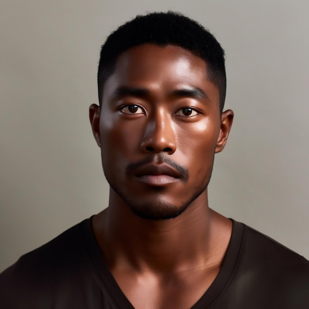 Black handsome man Image generated by AI