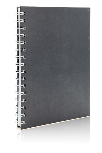 Black hard cover notebook