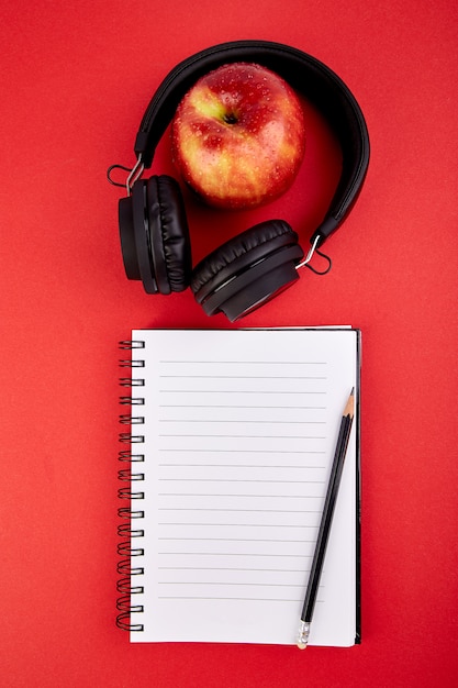 Black Headphones and apple