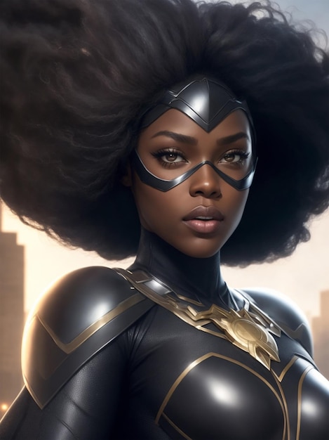 Photo black heroine girl