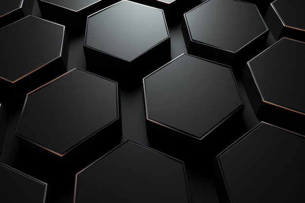 black hexagon abstract background background abstract