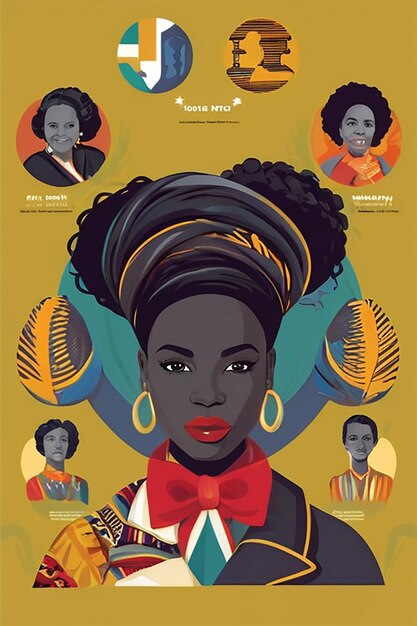 Premium Photo | Black history month celebrate vector illustration ...