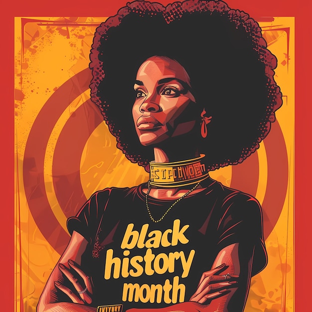 Photo black history month girl