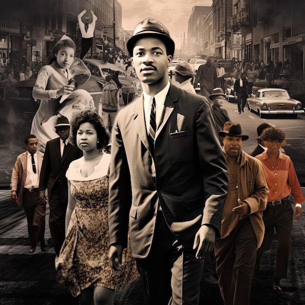 사진 흑인 역사의 달 마틴 루터 킹