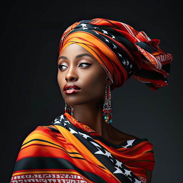 Black history month portrait woman
