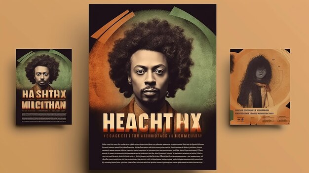 Black_history_month_poster template Generative AI