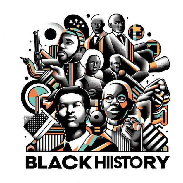 Photo black history month posts and free photos with white background