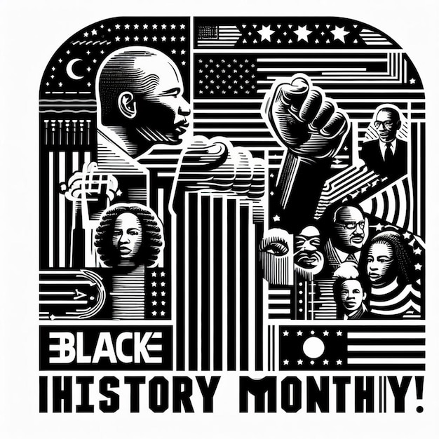 Photo black history month posts and free photos with white background