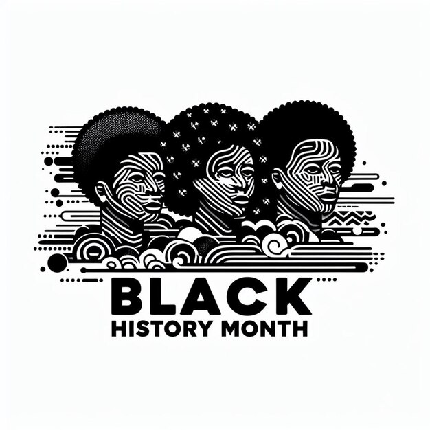 Photo black history month posts and free photos with white background