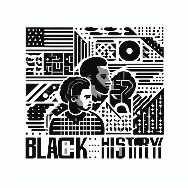 Photo black history month posts and free photos with white background