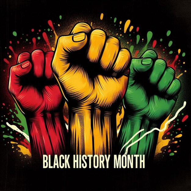 Black History Month Unity Black History Month poster ontwerp zwarte mensen dag afbeeldingen