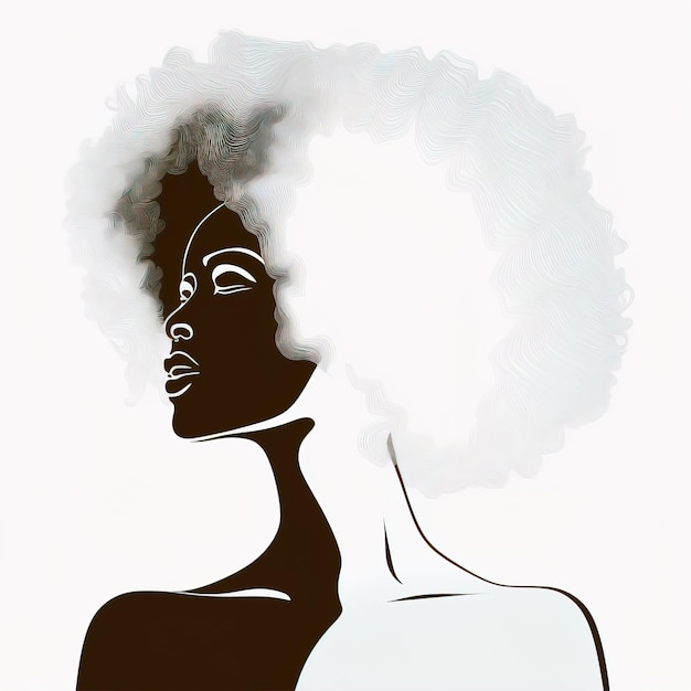 Black history or women's day celebration Illustrative art of pride generative ai