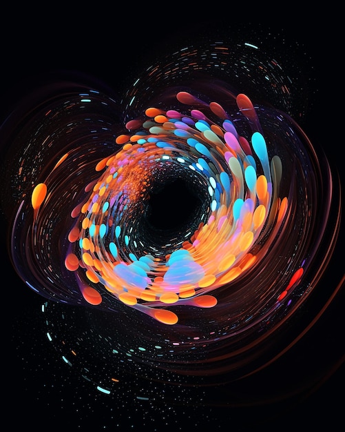 Black hole Abstract space wallpaper