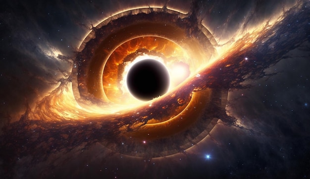 A black hole in the center of the universe