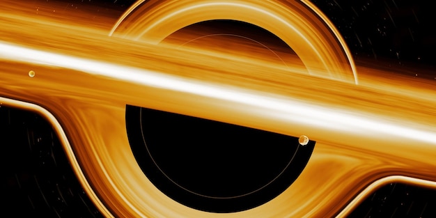 블랙홀이 가까이에서 방출하는 호킹 복사 블랙홀의 사건의 지평선 뒤틀린 중력