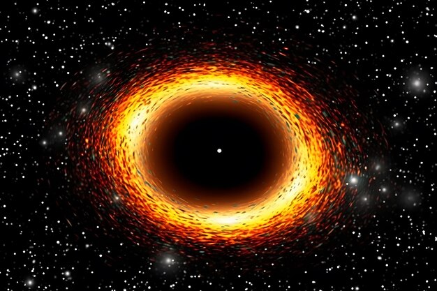 Фото Черная дыра в космосе нейронная сеть ai генерируется
