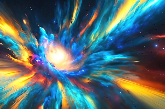 A black hole is being turned into a wormhole.