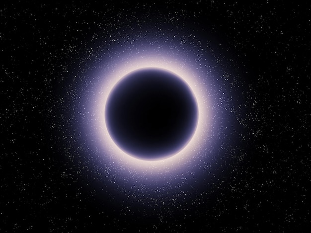宇宙のブラックホール強力な重力を持つシンギュラリティ イベントホライゾン中性子星