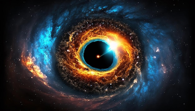 Black hole outer space the universe