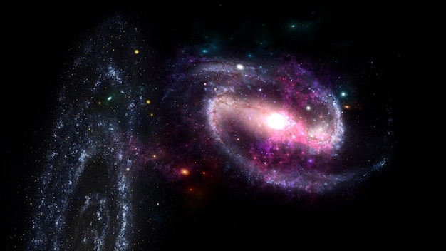 black hole Planets and galaxy science fiction wallpaper Beauty of deep space Billions of galaxy