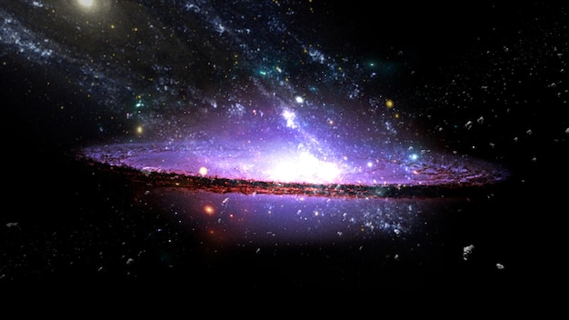 black hole Planets and galaxy science fiction wallpaper Beauty of deep space Billions of galaxy