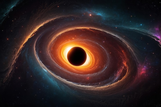 Black hole science fiction behang Schoonheid van de diepe ruimte