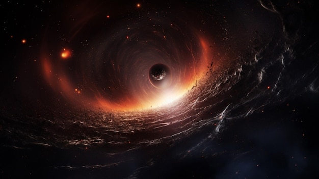 Black hole space background