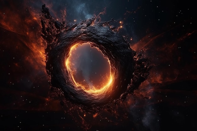 A black hole with a hole in it