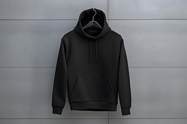 Photo black hoodie black sweatshirt man hoodie black hoodie mockup hoody hooded shirt