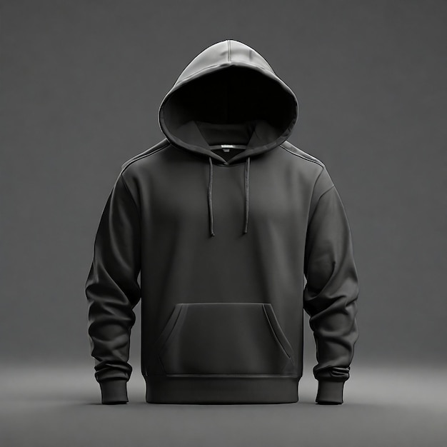 Premium Photo | A black hoodie mockup