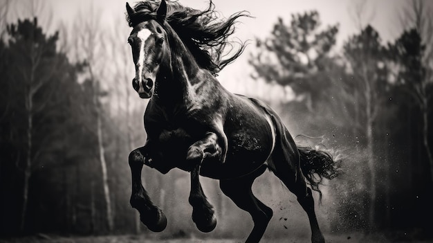 Photo black horse free photo hd wallpaper