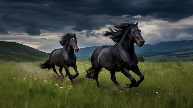 Black Horse Running