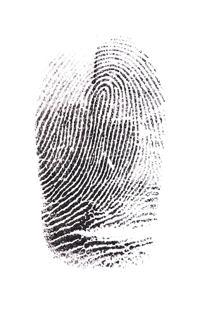 Black human fingerprint