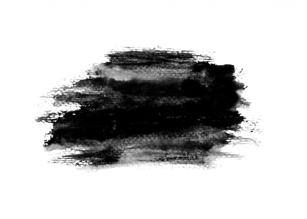 black ink paint stroke background