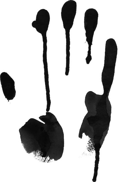 Photo a black ink painting with the words 