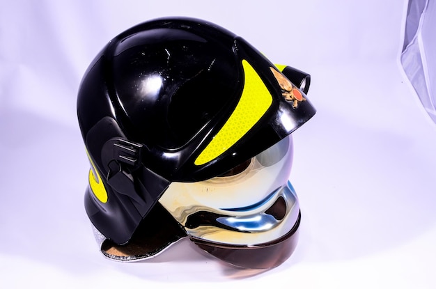 Black Italian Firefighter Helmet