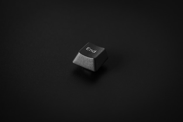 black keyboard end botton