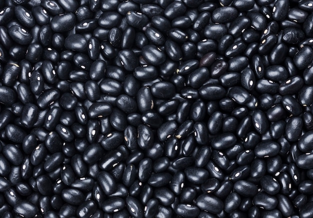 Black kidney beans texture