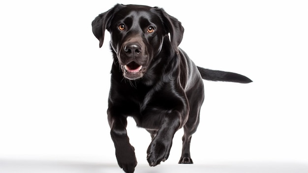 黒のラブラドールレトリーバー犬