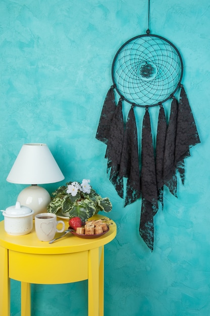 Black  lace dream catcher 