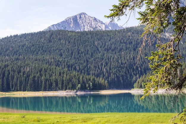 몬테네그로 Durmitor 산에 검은 호수