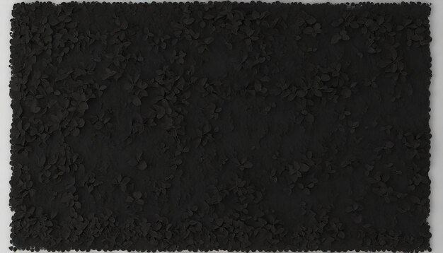 Black land for plant background Top view