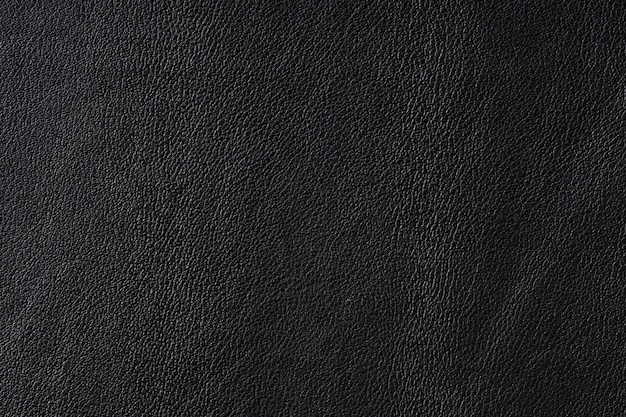 Black leather background texture. Full frame