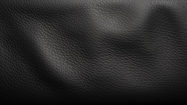 The black leather cover of a black leather jacket