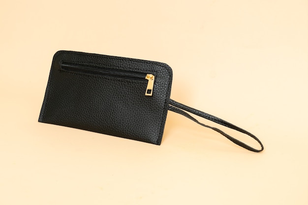 black leather hand bag - fashion style