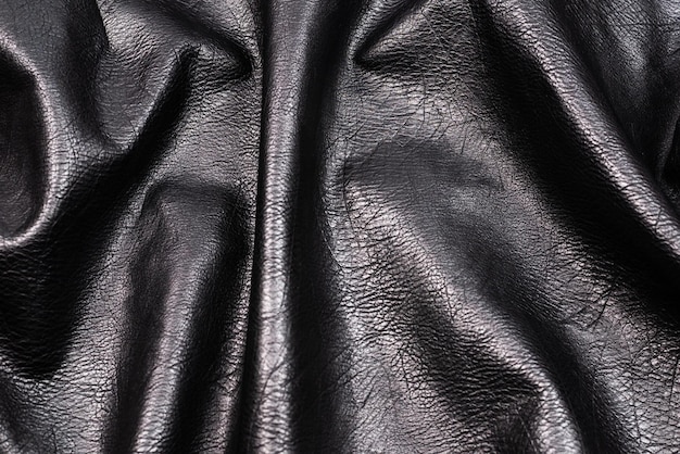 Black leather pattern Top view