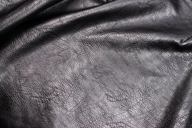 Black leather pattern Top view