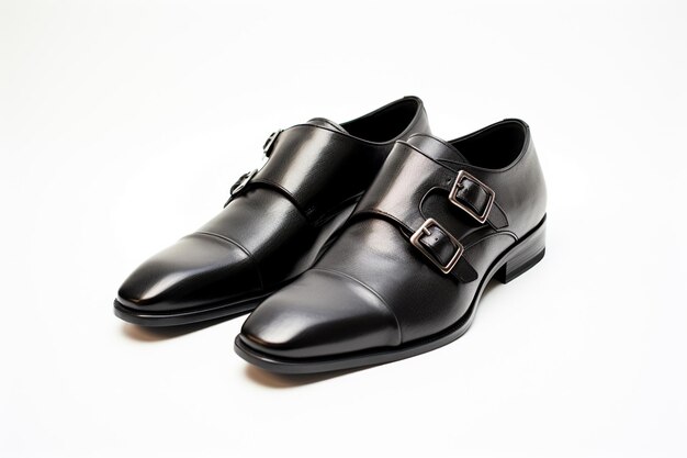 black leather shoes AI Generative