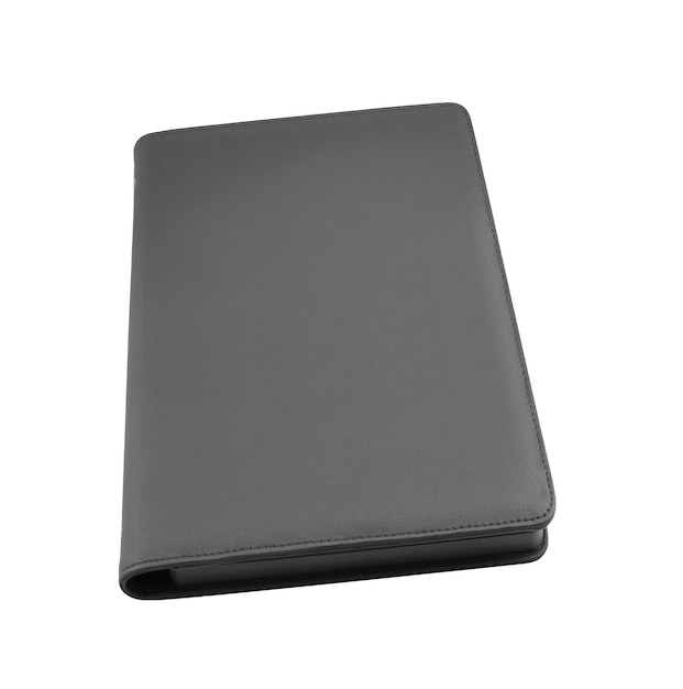 Black leather tablet