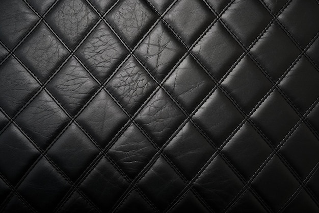 Photo black leather texture background surface